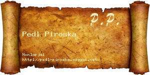 Pedl Piroska névjegykártya